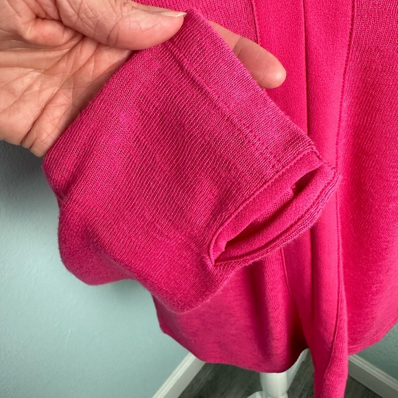 Sanctuary Sweater Size M Dark Pink V-Neck Long Sleeves Lightweight - Picture 9 of 12